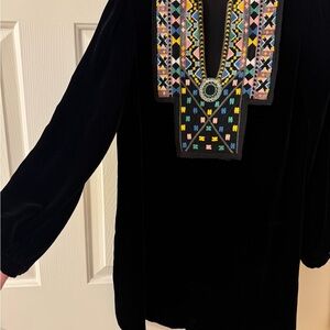 Zara Black Vintage Velvet Dress